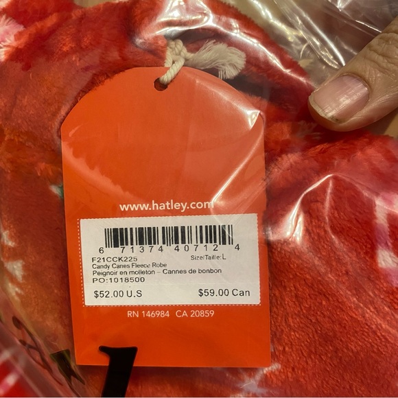 New Hatley Fleece Robe Kids Large (6-7) - Picture 2 of 4